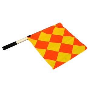 Football Referee Diamond Patterned Flag
