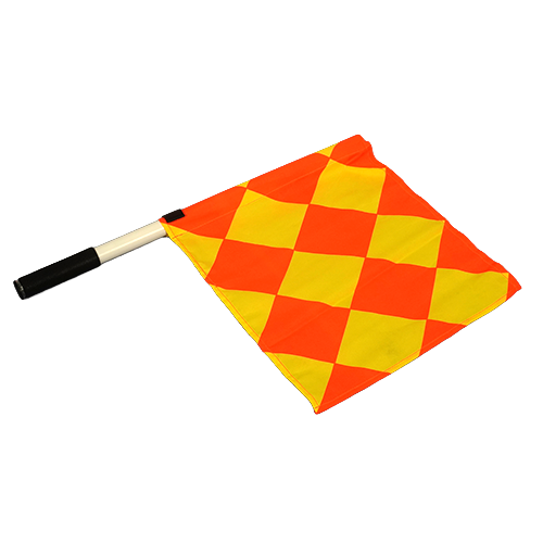 Football Referee Diamond Patterned Flag